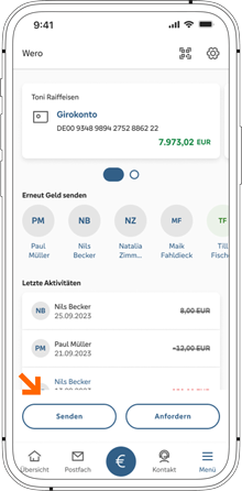 Wero Wero: Geld senden