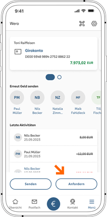 Wero Wero: Geld anfordern